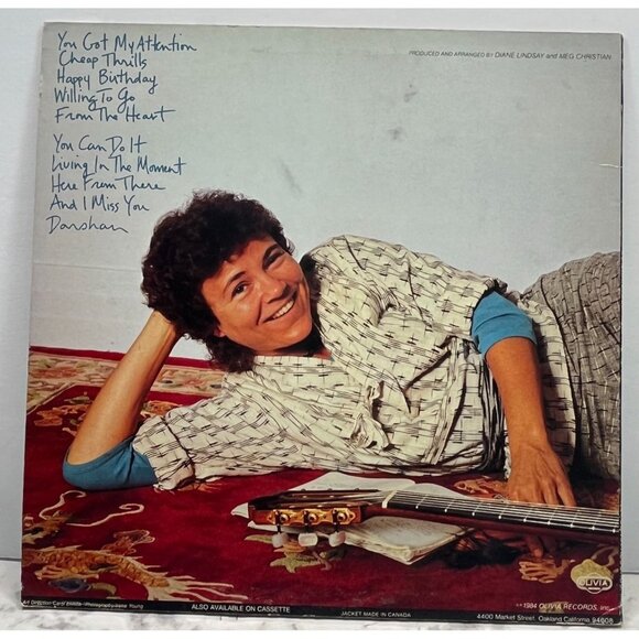 Meg Christian From the Heart 33 Folk Rock SIGNED LP 1984 Olivia LF937 VG+ - Picture 5 of 7